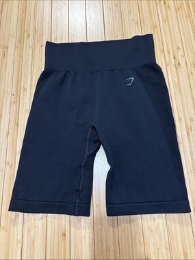 Gymshark black bike shorts. Size S.  Black. EUC